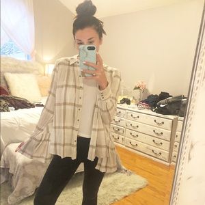 Free people button up Tunic